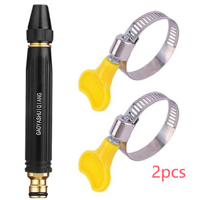 Portable High Pressure Washing Water Gun Car Wash Nozzle Adjustable Nipple Type Direct Spray Home Garden Shower Watering Hose