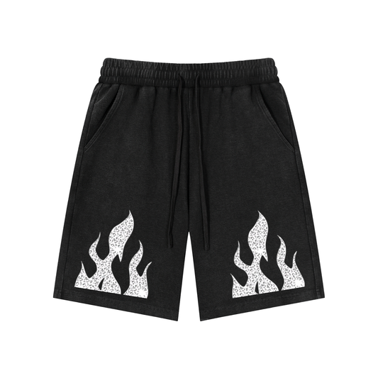 Mineral Wash Waffle Knit Shorts